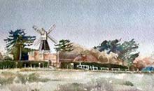 Wimbledon Windmill from the Common