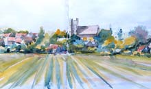 Orford Church Sketch from Out and about In England 3 series