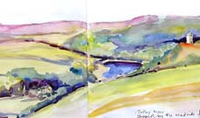 Totley Moor Sketch from Out and about In England 3 series